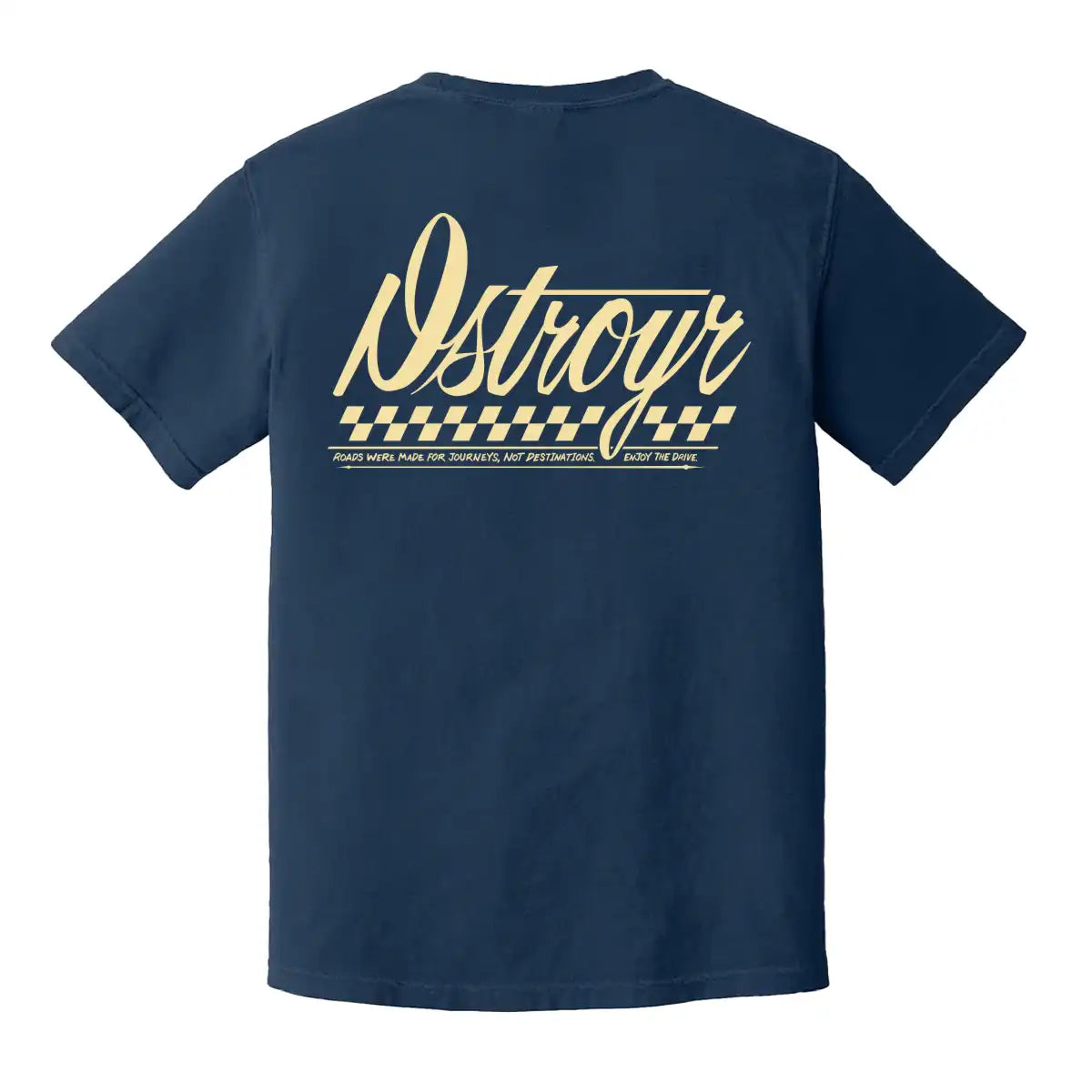 No Destination T-SHIRT Vintage Navy DSTROYR Automotive Apparel