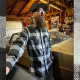 Rewind Black and Grey Flannel - LAST CALL