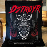 DSTROYR Warriors Sherpa Blanket