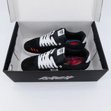 DSTROYR DST-1 sneaker — heel and sole detail, durable outsole and suede construction