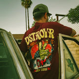Good Times T-SHIRT Burgundy DSTROYR Automotive Apparel