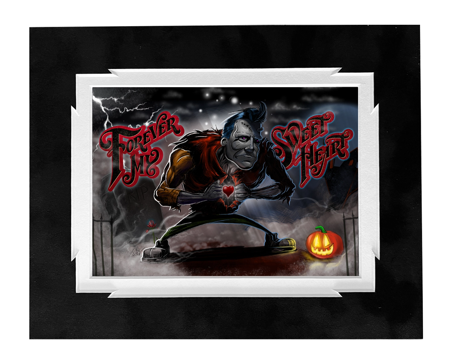 Heartbreaker Deluxe Mini Print - 11x14 Contemporary Art by Jon 