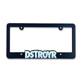DSTROYR License Plate Frame black | DSTROYR automotive accessories | Jon Chase Studios