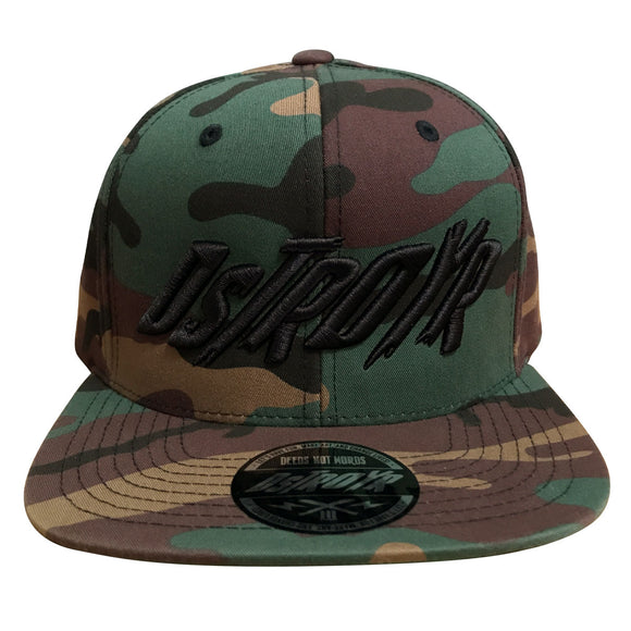 DSTROYR camouflage snapback hat