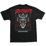DSTROYR Warriors samurai black t-shirt